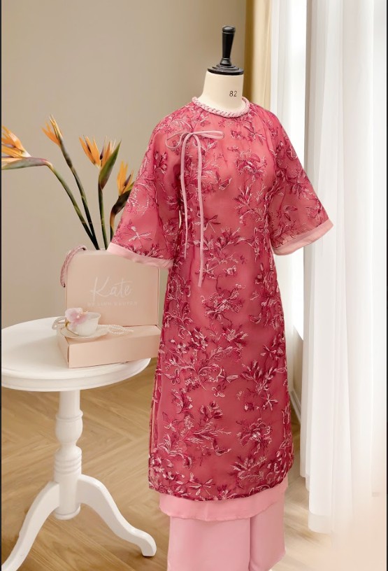 Set Áo dài Khổng Tước