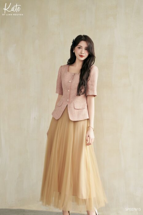 Chân váy Yule Midi Skirt - Be