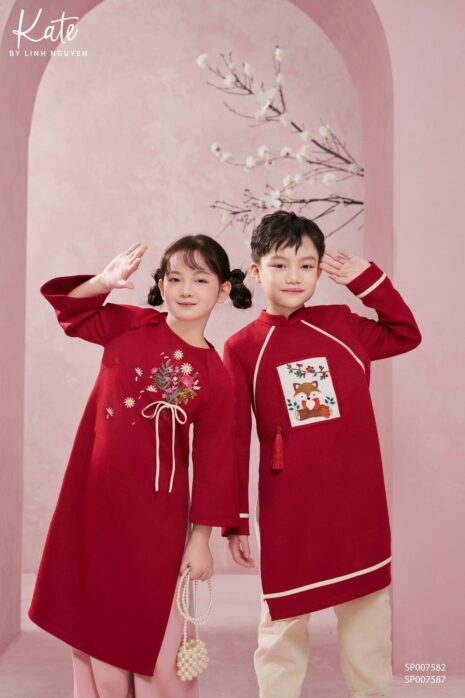 Combo Áo dài bé Gia An