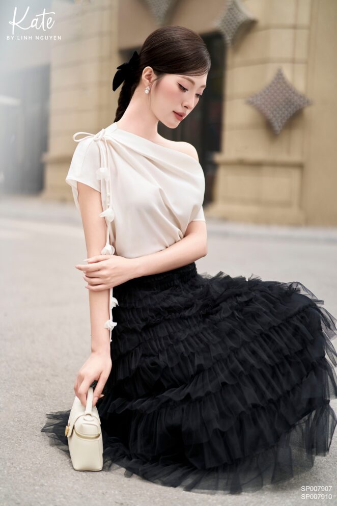 Chân váy – Royce Midi skirt – Đen