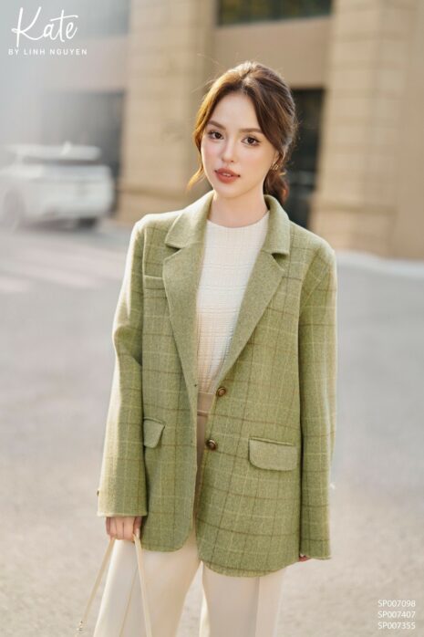 Áo thun dập nếp - Nâu