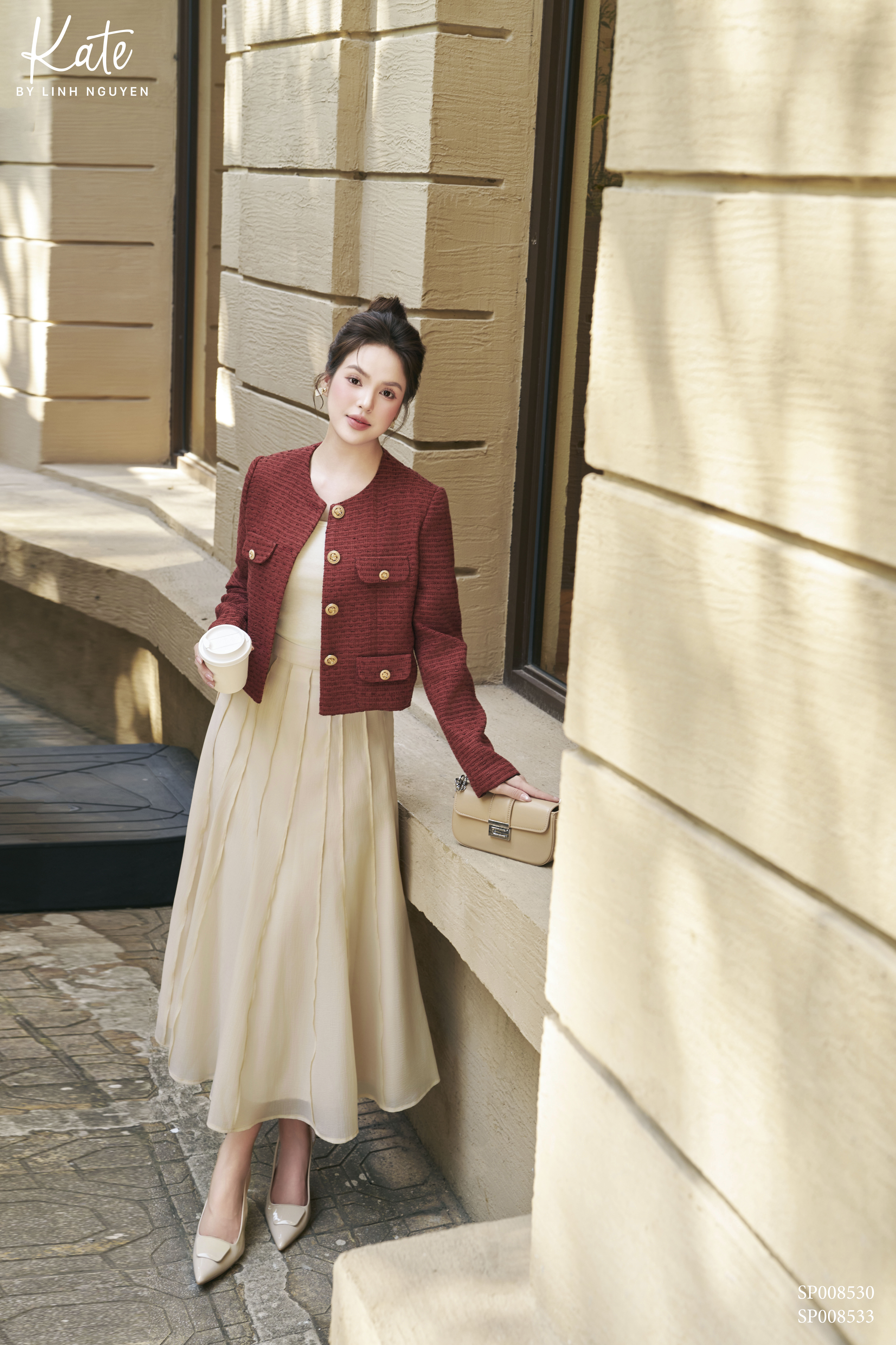 Áo - Chloe tweed coat