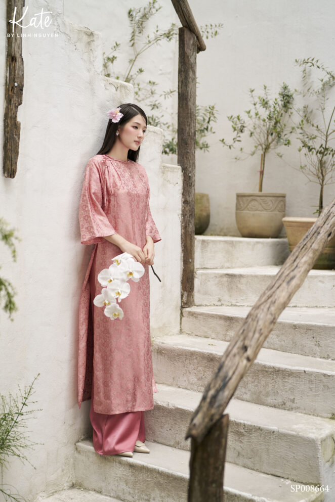 Set Áo dài Hồng Liên