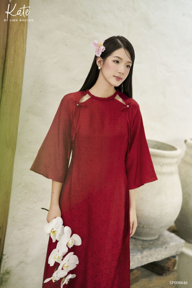 Set Áo dài Chu Sa