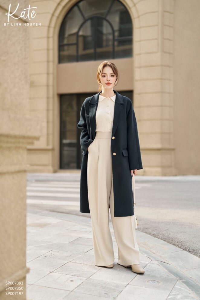 Áo Francas Cashmere Trenchcoat