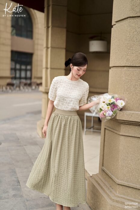 Chân váy - Keira Skirt - Xanh olive nhạt