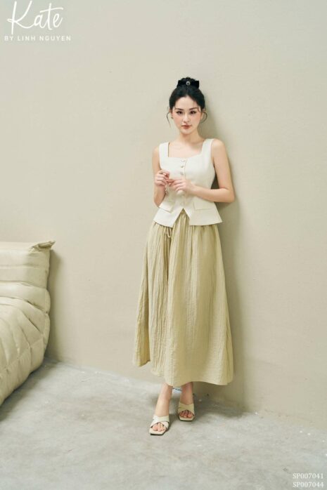 Chân váy - Hara Midi Skirt - Begie