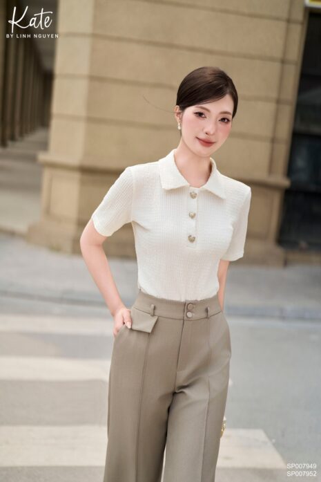 Áo - Sia Top - Trắng kem