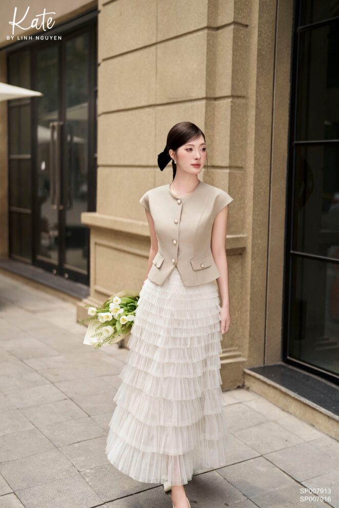 Áo – Ola Blouse – Olive nhạt