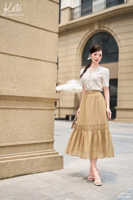 Chân váy - Hazel midi skirt - Be