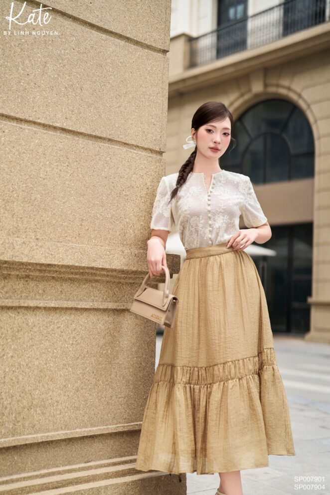 Chân váy – Hazel midi skirt – Be