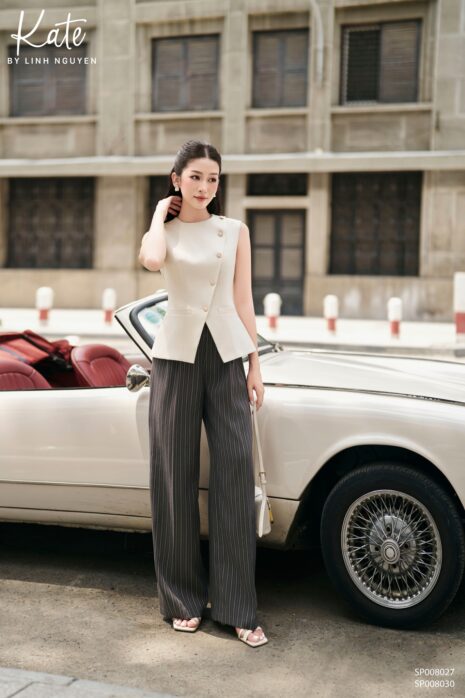 Quần - Dany trouser - Kẻ Ghi