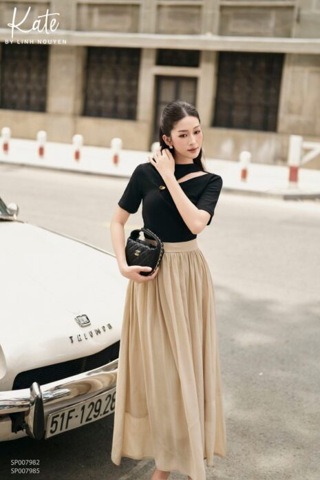 Chân váy - Petal skirt - Be