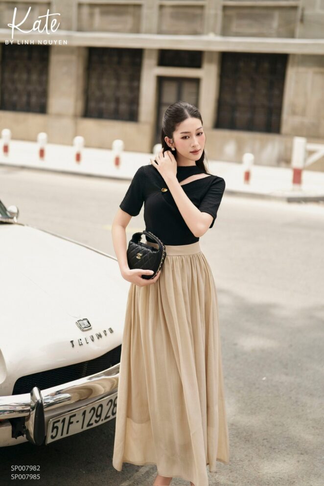 Chân váy - Petal skirt - Be