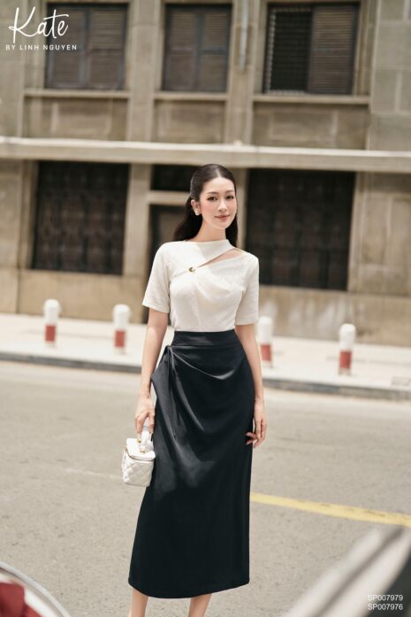 Chân váy - Nori Skirt - Ghi đậm