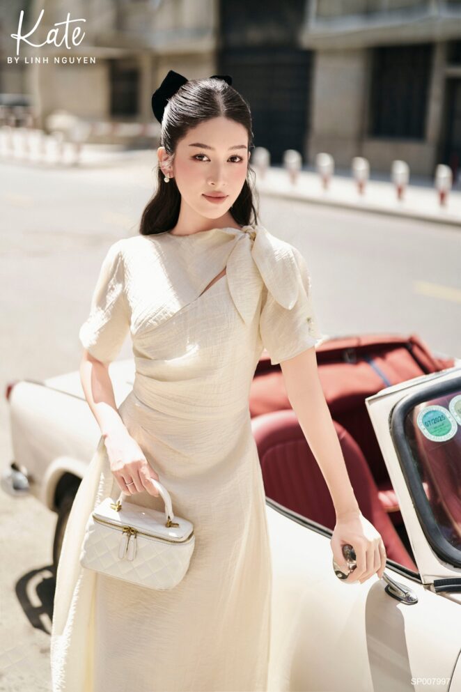 Váy – Tiffany Dress – Trắng kem