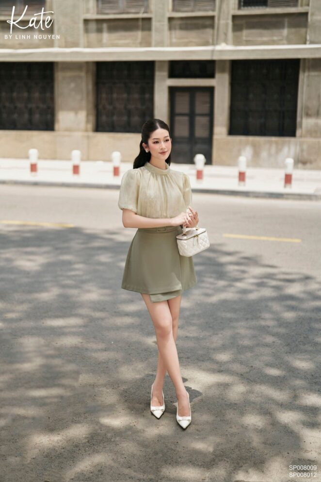 Áo – Rosy blouse – Xanh nhạt