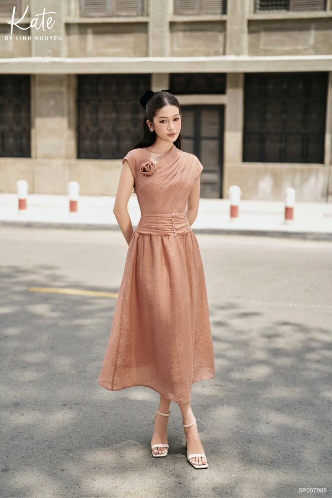 Váy – Merrie Dress – Hồng vỏ đỗ