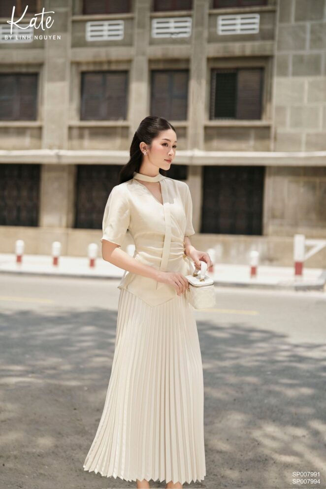 Chân váy – Pea skirt – Trắng kem