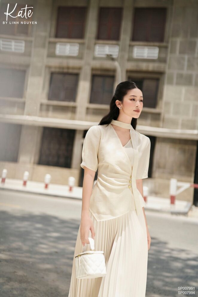 Chân váy – Pea skirt – Trắng kem