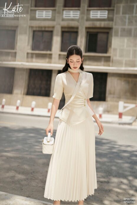 Chân váy - Pea skirt - Trắng kem