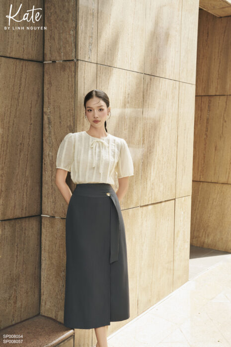 Chân váy - Satin skirt
