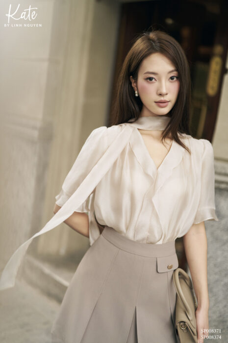 Áo - Fency shirt - Hồng Pastel