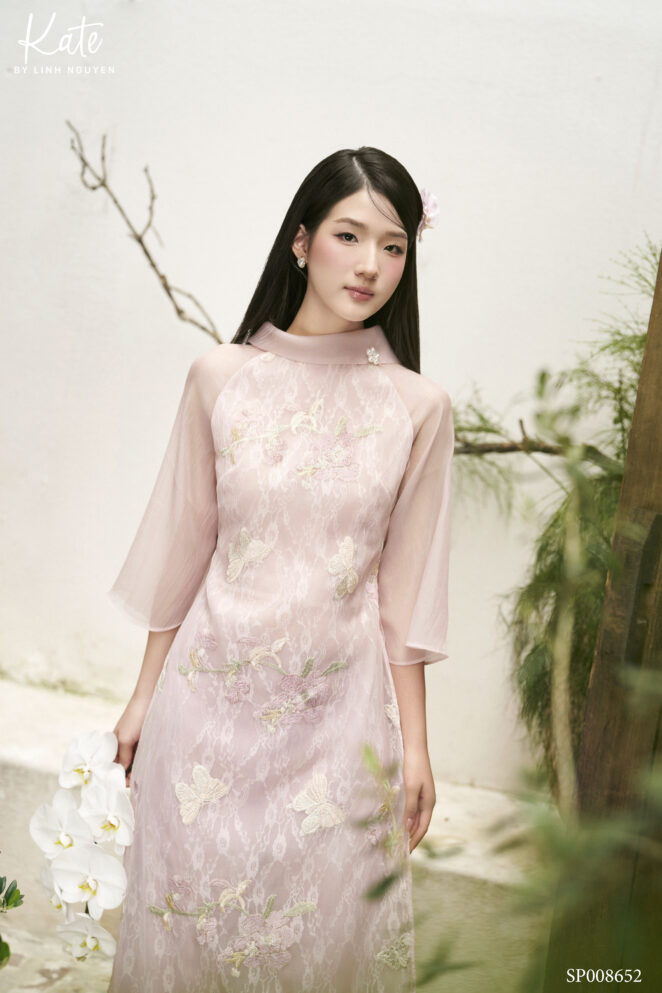 Set Áo dài Hồng Phúc