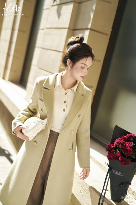Áo cashmere - Aura trench coat