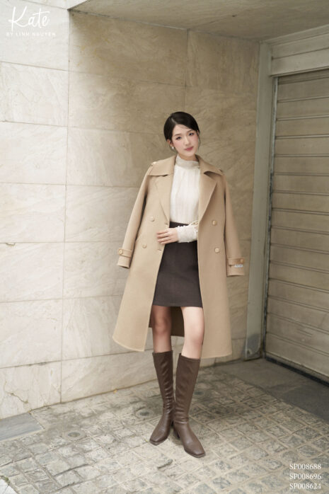 Áo cashmere - Elen trench coat