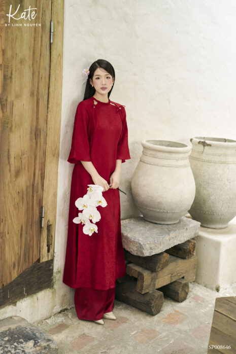 Set Áo dài Chu Sa